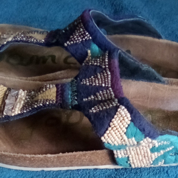 Sam Edelman sandals boho style beads size 5 - Picture 3 of 3